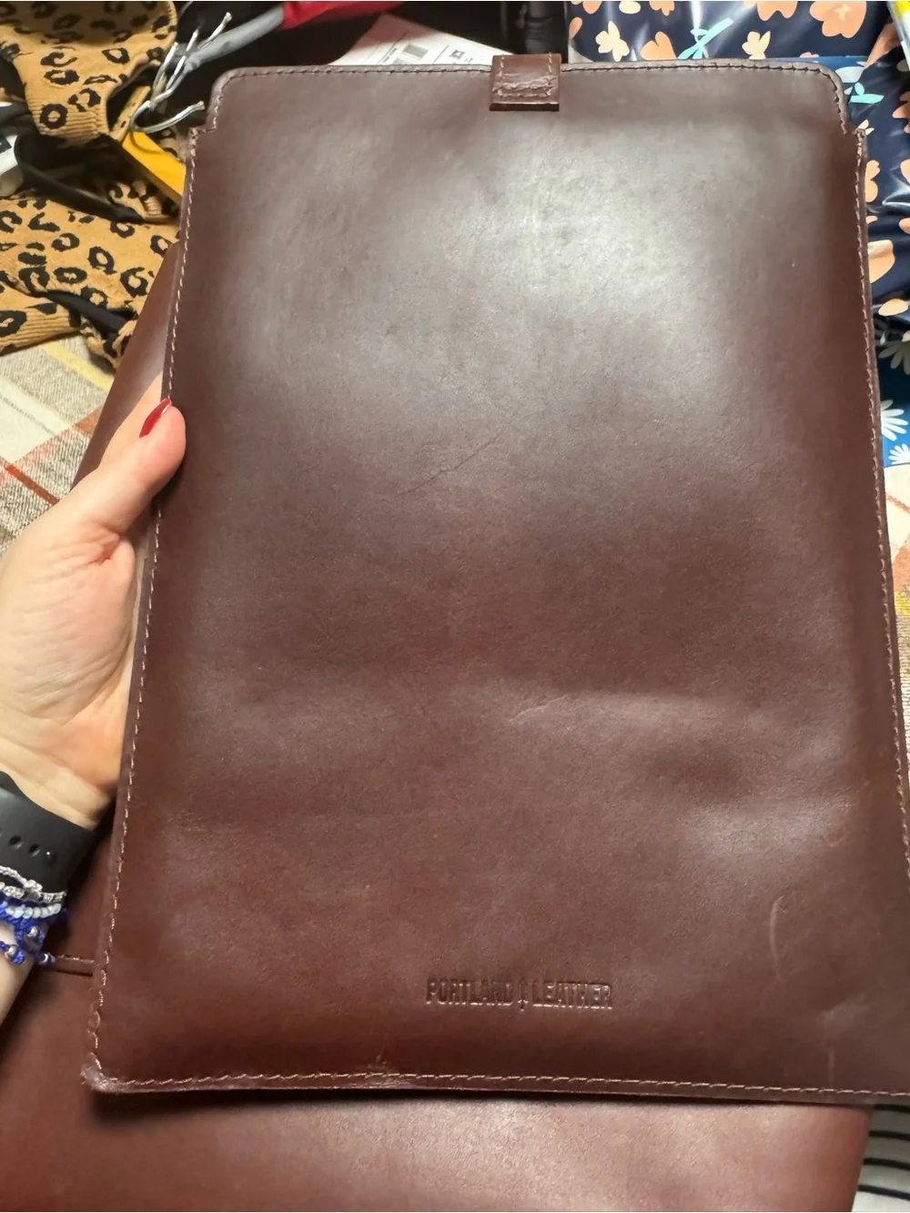 Leather Laptop Backpack with leather laptop  sleeve for Women - Portland Leather